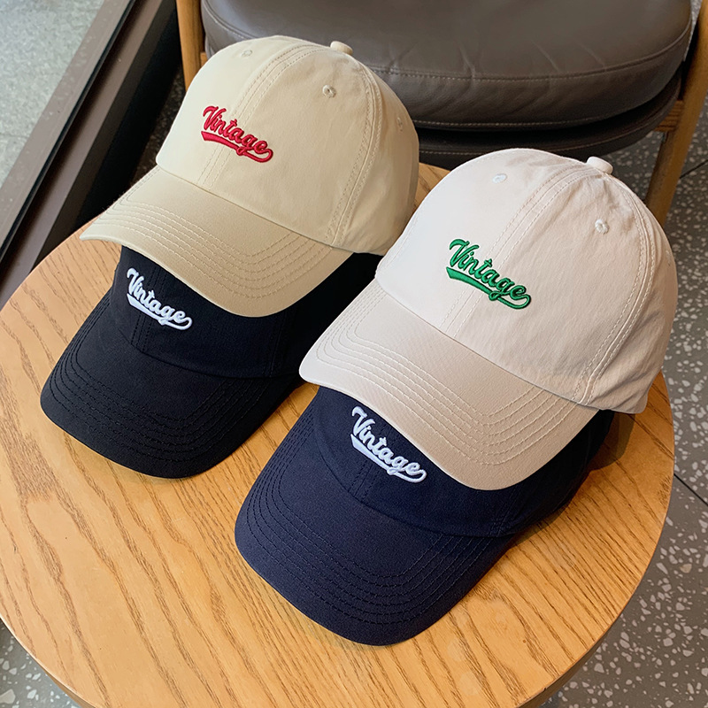 [Big head can be worn] cap deepened cap barrel face small thin soft top baseball cap thin hat for boys and girls