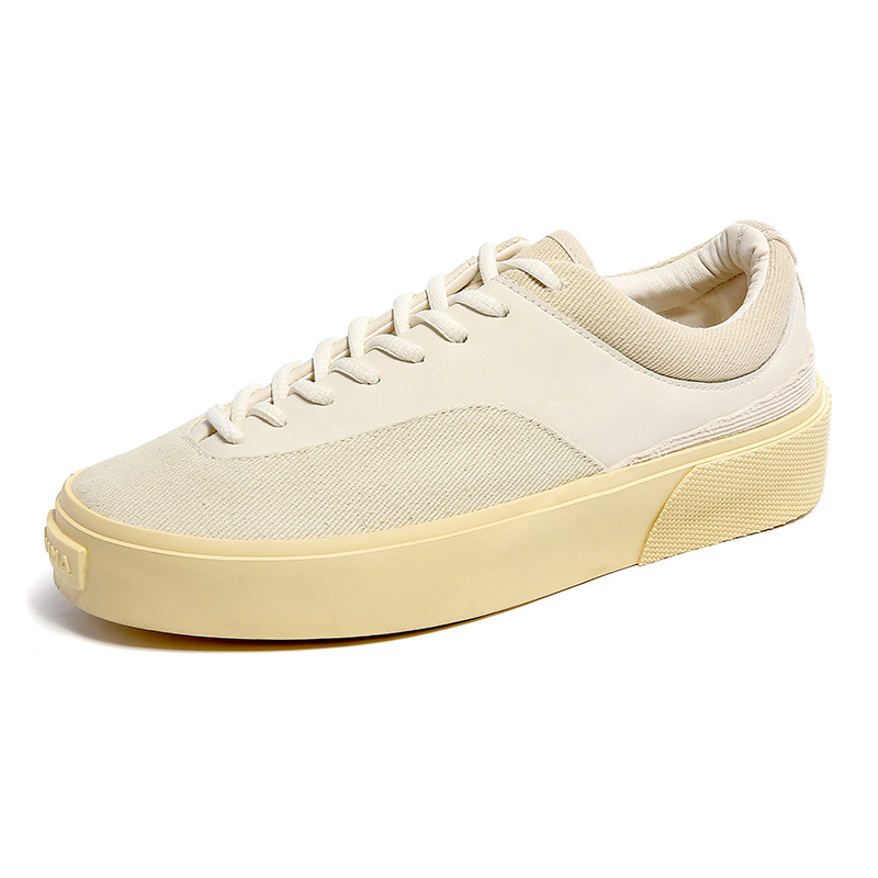 2023 spring new men's shoes student low-top canvas casual sports platform height increasing trendy board shoes one-piece delivery