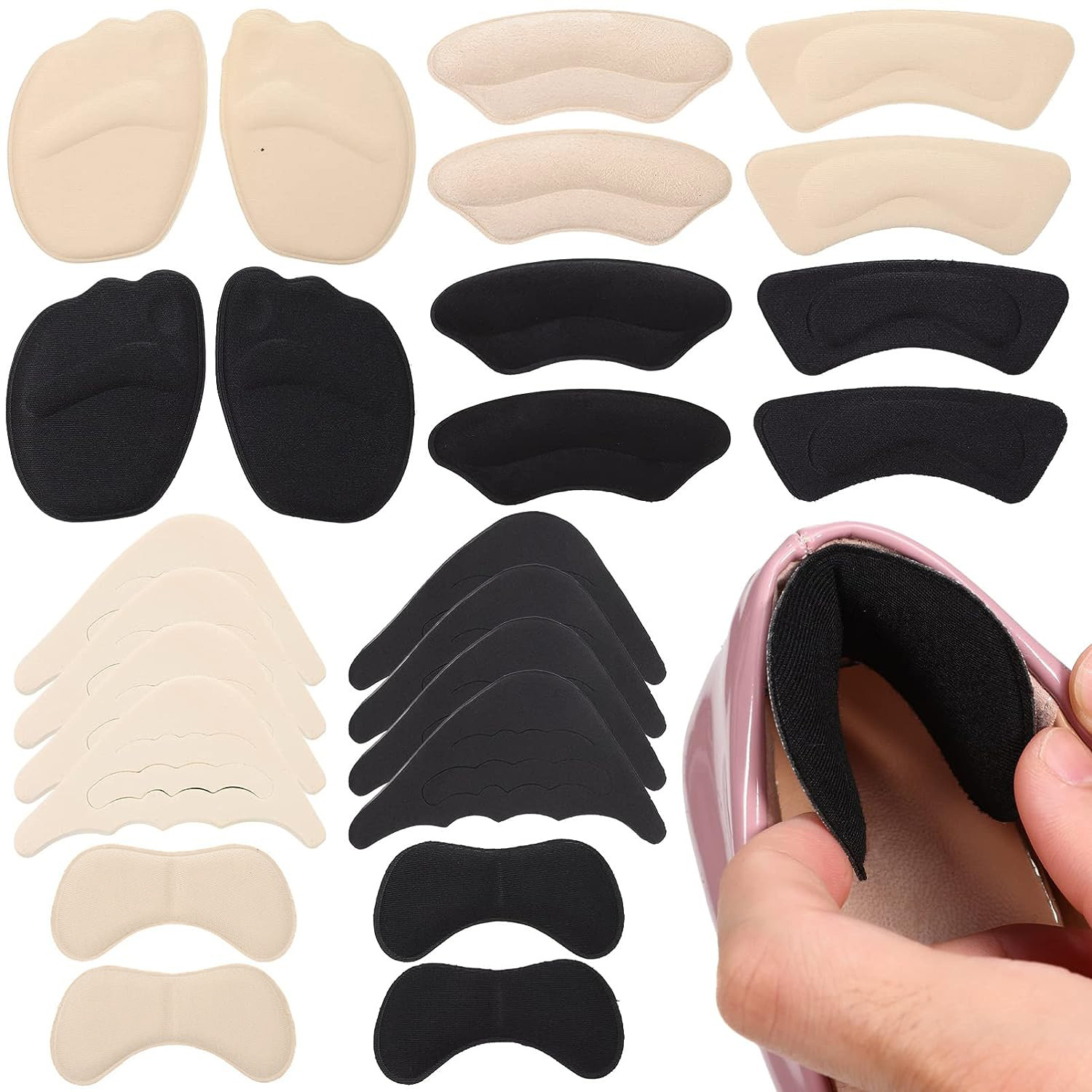 Cross-border Hot Sale Sponge Series Front Pad Hole Pad Hole Plug Set Half Size Pad Sponge Front Pad Breathable