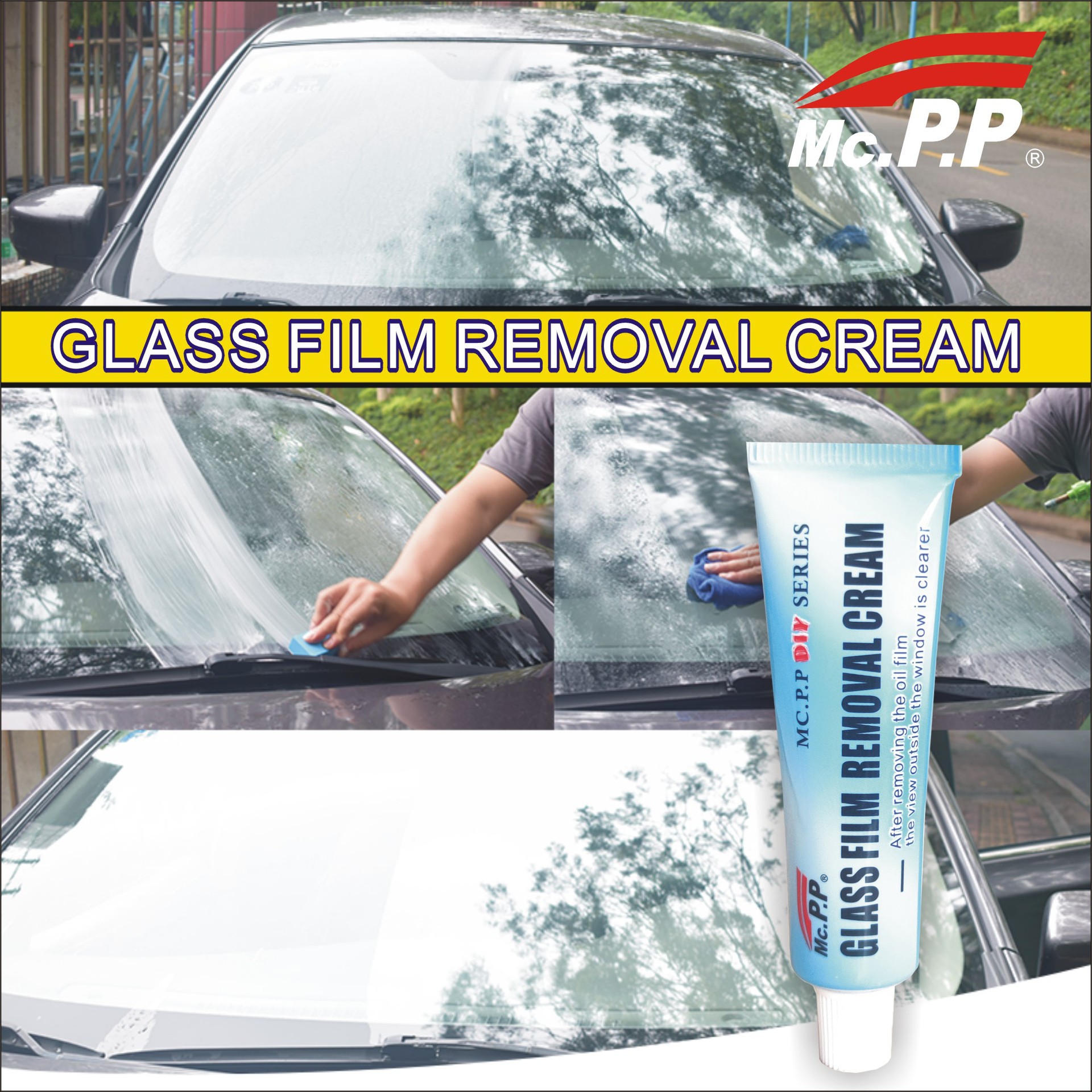 Easy color glass oil film cleaner car glass water anti-fogging agent cleaning and cleaning oil removal products wiper essence