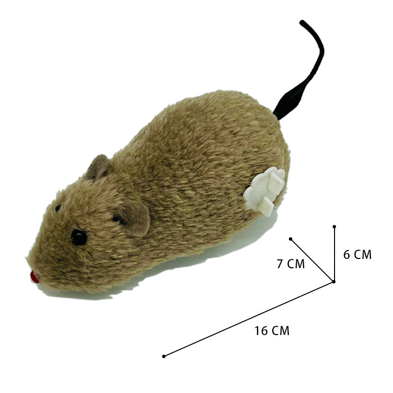 ぬいぐるみチェーン可能な現実的なマウスペットのおもちゃ犬猫じゃらしのおもちゃ実行することができワグテールいたずらホット販売クロスボーダー|undefined