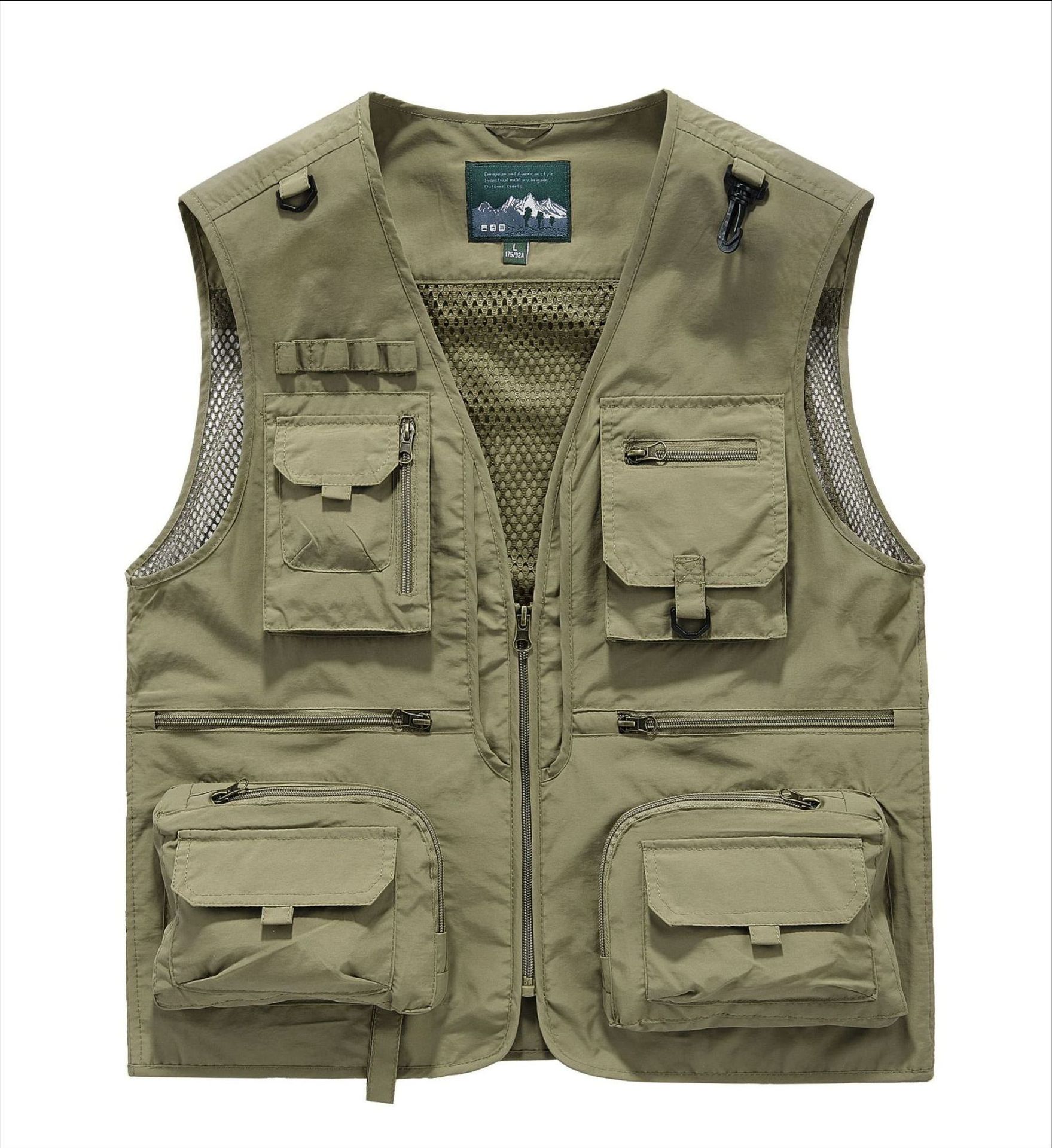 Vest customized printed logo photographer director vest outdoor mountaineering propaganda vest multi-pocket overalls