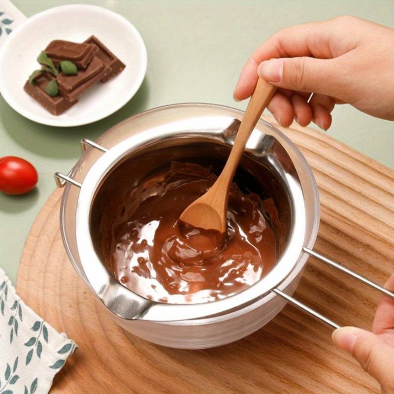 304 Stainless Steel Water-proof Heating Container Chocolate Melting Pot Butter Melting Pot Cheese Heating Pot Melting Bowl