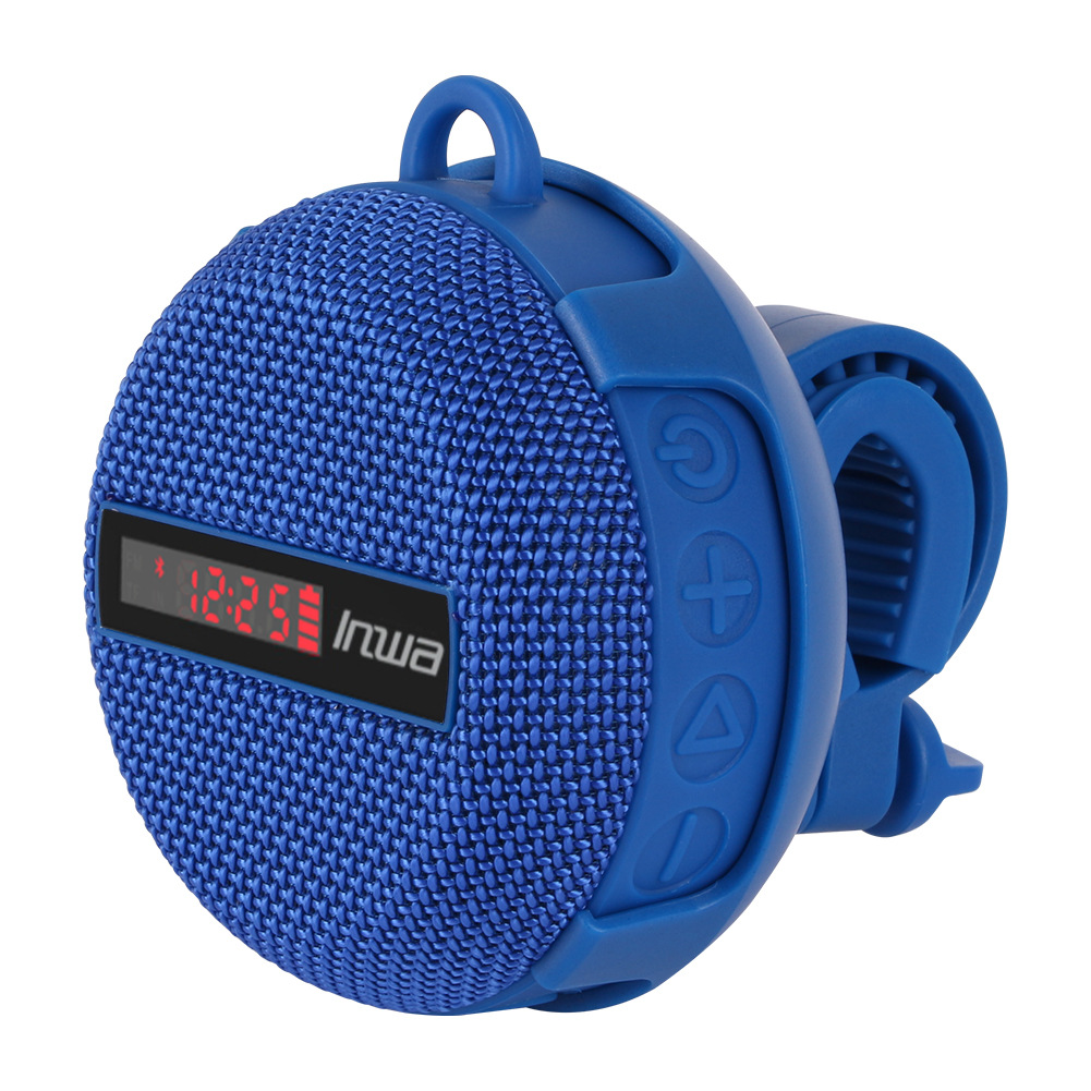 New outdoor riding Bluetooth speaker portable waterproof and dustproof outdoor quick display time display riding speaker