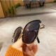 Sunglasses Women's Summer 2025 New Fashion Retro High-end Sunglasses Anti-ultraviolet Big Face Slimming Hair