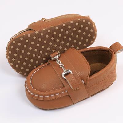 Spring and autumn baby toddler shoes non-slip lightweight walking shoes iron chain Boys Girls loafers baby shoes