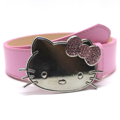 Trendy new KT cat buckle belt Millennium hot girl Asian culture jeans skirt accessories fashionable all-Match belt