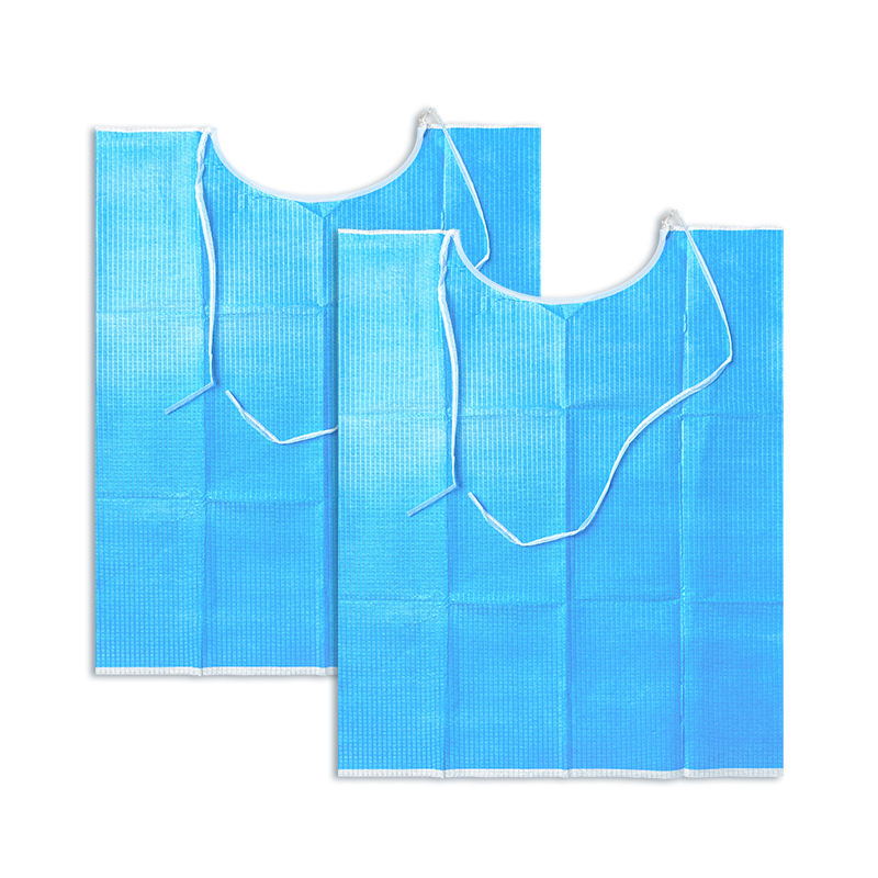 Dental Disposable Tie Scarf Oral Spreading Towel Beauty Salon Dental Clinic Coated Paper Bib Pack 600 Pieces