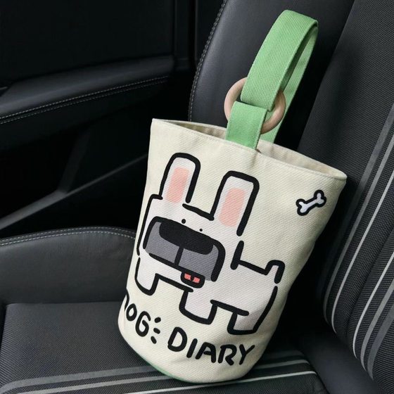 Office workers portable handbag canvas bucket bag cute bucket hand-carried lunch bag Baoma going out handbag
