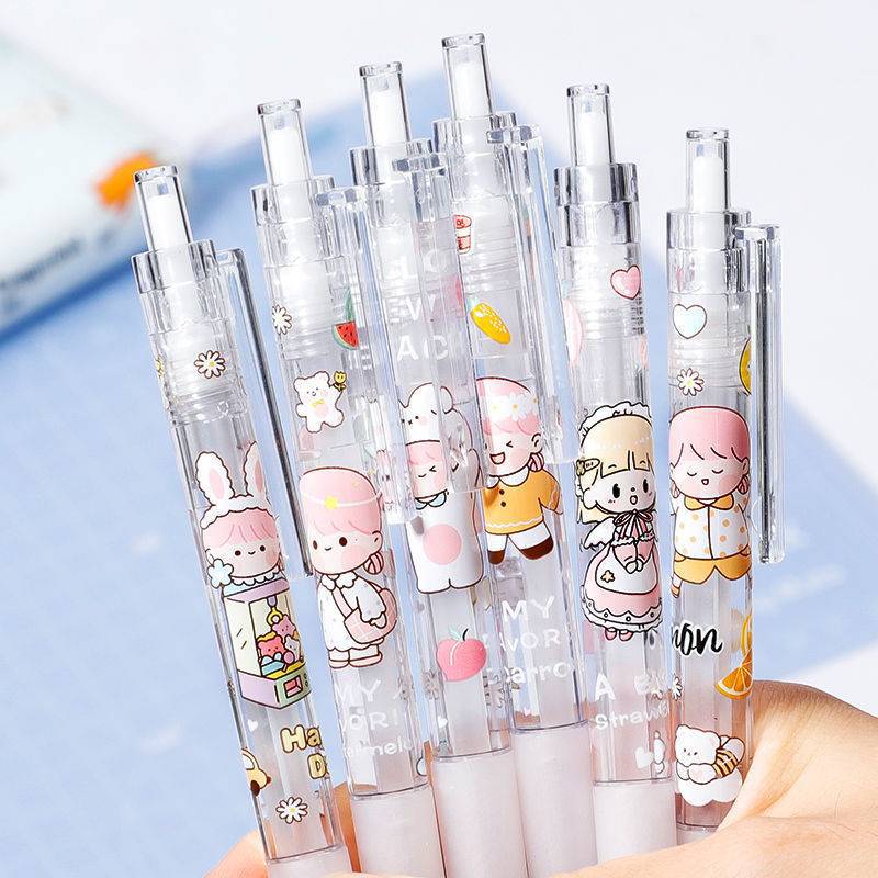 Press the carving knife pen high color value cute girl simple hand account cutting paper carving knife girl heart hand account pen type small knife head