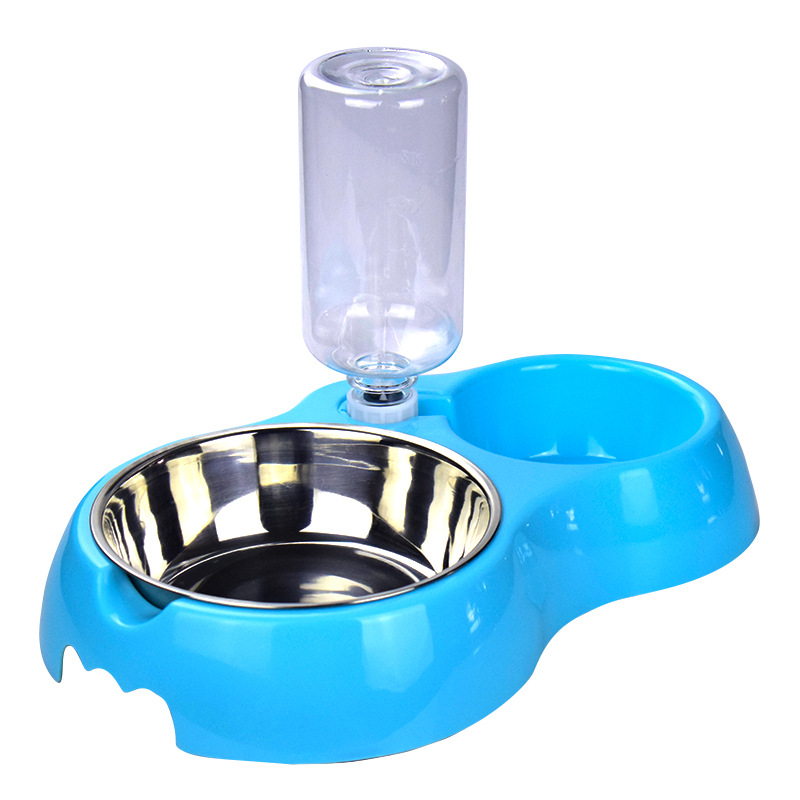 Dog Bowl dog anti-knock food bowl dog basin Pet Bowl cat bowl two-in-one pet drinking water feeder cat and dog supplies