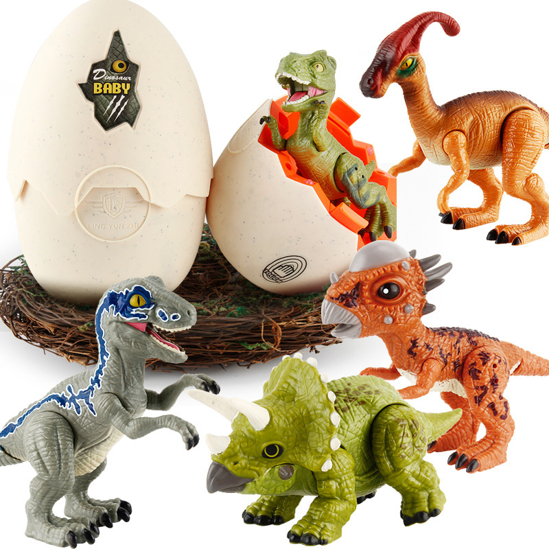 Children's Jurassic incubation dinosaur egg toy boy kindergarten gift electric simulation animal funny egg large