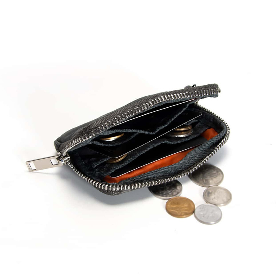 Simple and compact multi-functional Coin Coin purse hand-held RFID anti-theft card swiping bag mini key storage bag_voghion.com