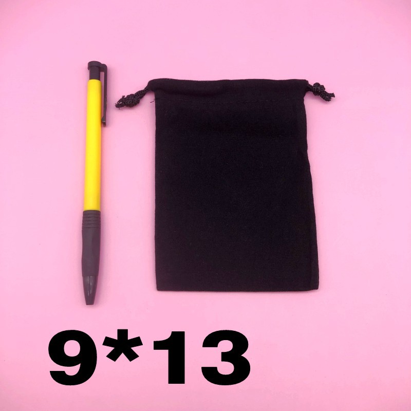 Flannel bag 5*7 manufacturer jewelry bag 7*9 black flannel bag bundle pocket jewelry 9*13 mobile power