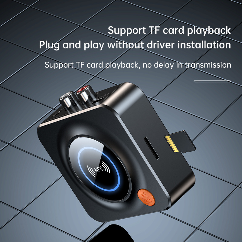 New C52 Bluetooth adapter Bluetooth 5.1 audio receiver TV audio adapter support NFC connection