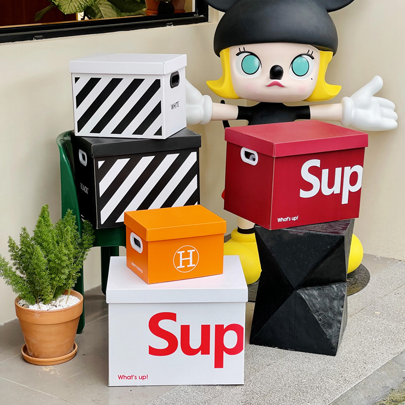 Storage box paper fashion simple ins Wind finishing carton clothing toys snacks storage box storage box wholesale
