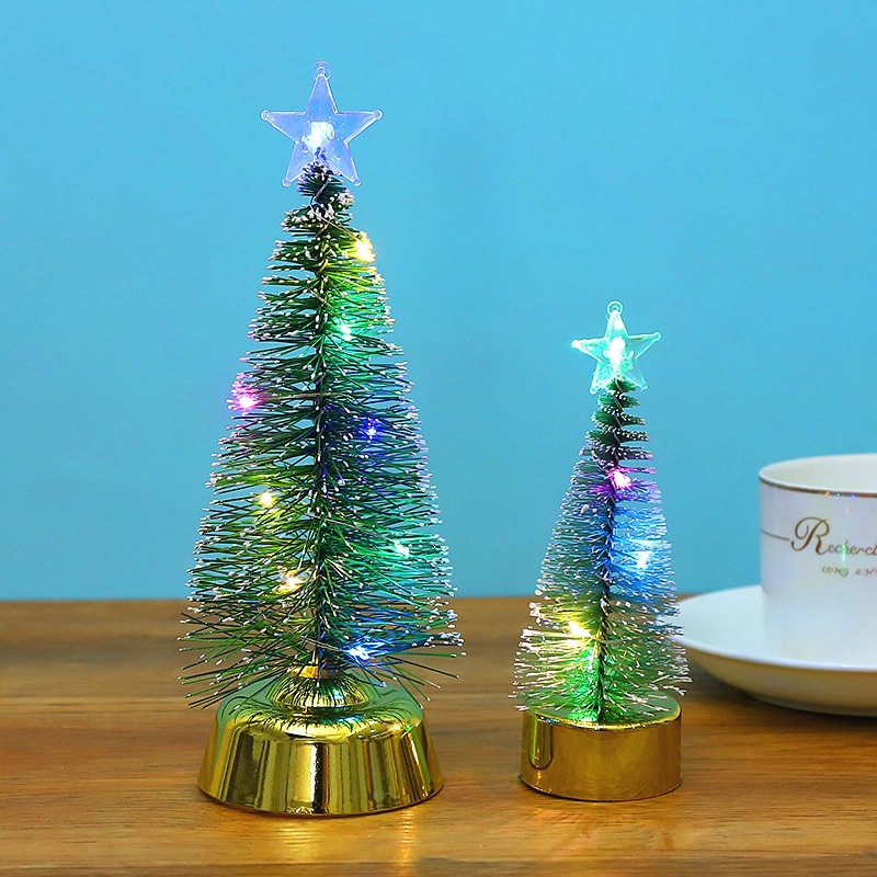 Amazon New Christmas Colorful Luminous Cedar Tree Luminous Christmas Tree Christmas Gift Window Decoration