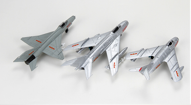 Metal J-5/J-6/J-7 Aircraft Model Finished Static Fighter Aircraft Model Ornaments Troops Meeting Souvenirs