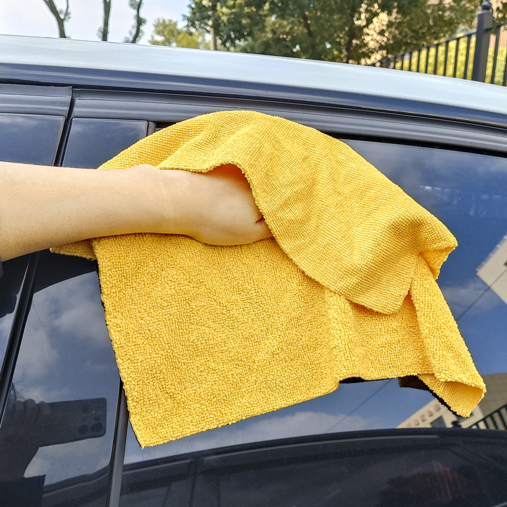 Polishing and Waxing Rag Crystal Plating Towel Hot Cutting Edge Cleaning Towel Car Washing Towel Microfiber Small Square Towel