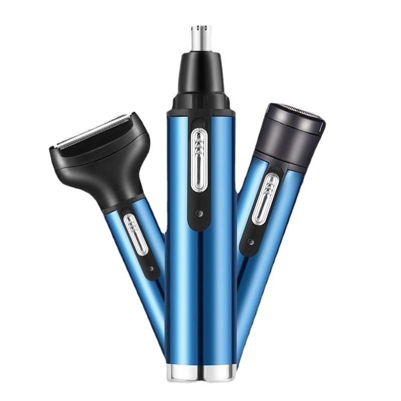 Four-in-one electric nose hair trimmer men's USB rechargeable mini Shaver sideburns nose hair trimmer cross-border