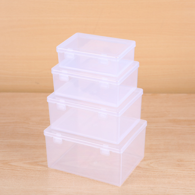 クリエイティブ収納ボックス正方形空ボックス透明プラスチックガジェット部品ボックス展示ボックスアクセサリー部品ボックス|undefined