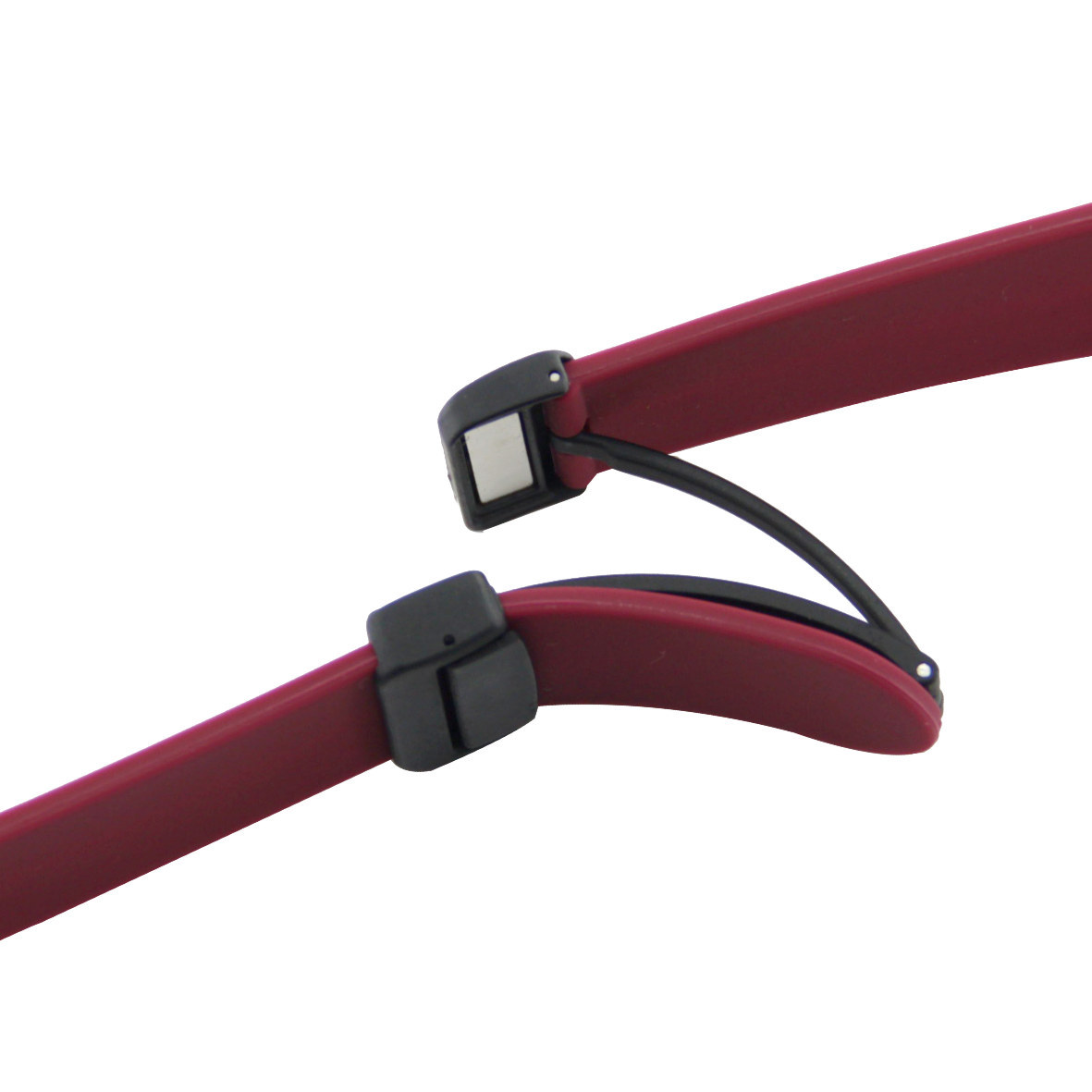 Suitable for Samsung Huawei Huami Jiaming Folding Magnetic Double Color Silicone Strap 12/14/16/18/20/2