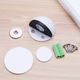 Double hole with magnetic porcelain white (with rubber screw)