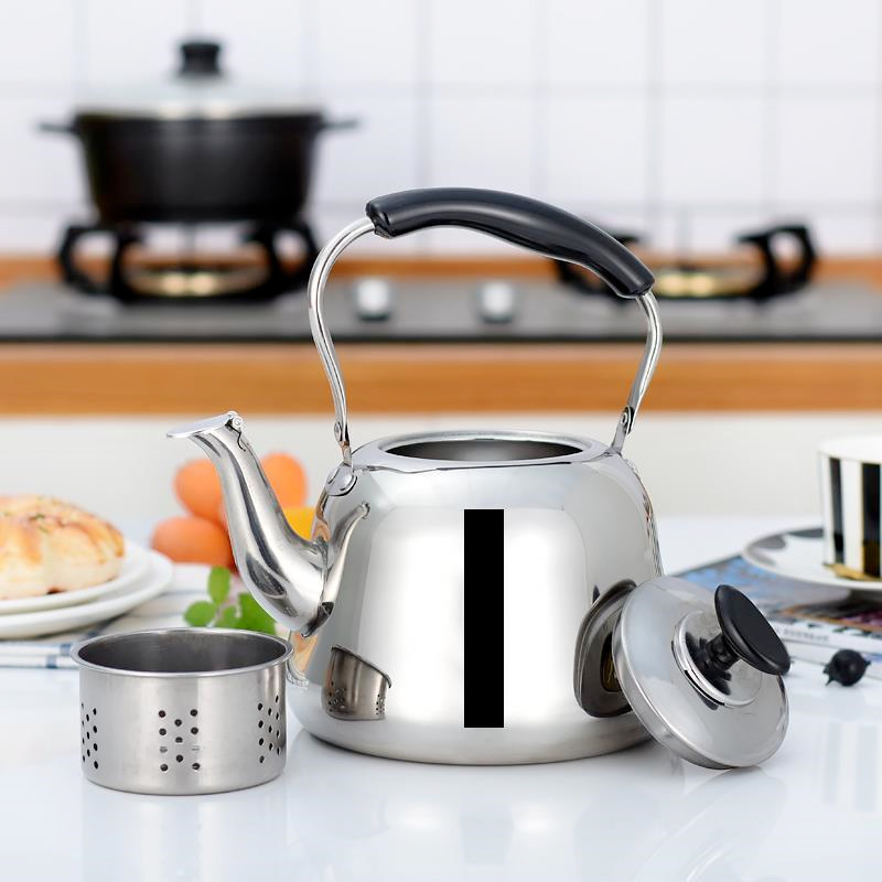 Factory Direct cross-border stainless steel kettle household gas induction cooker universal large capacity sound kettle