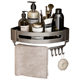 Gun gray bathroom storage rack bathroom space aluminum toilet shower wall-mounted triangle corner storage punch-free