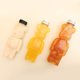 Net red violent bear milk tea bottle disposable PET transparent juice bottle 500ml creative cartoon bear plastic bottle