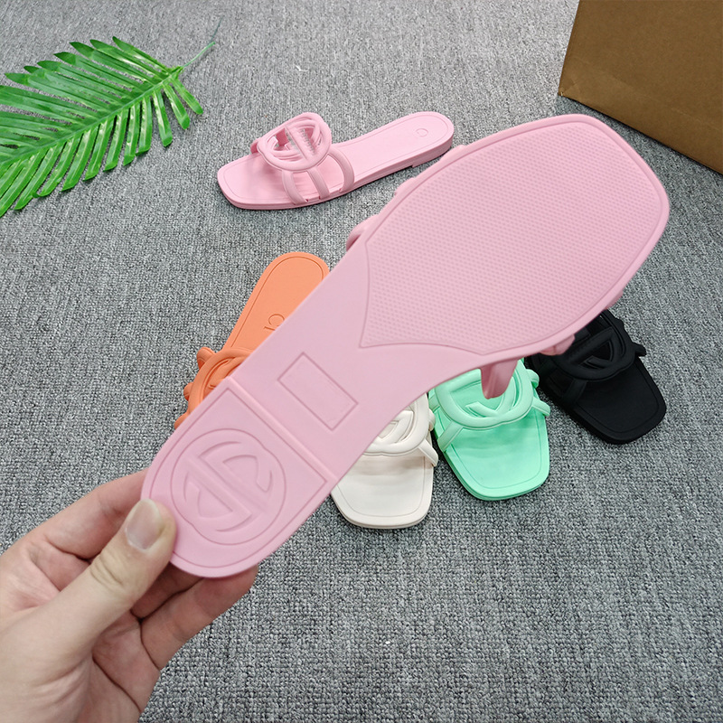 GG Slippers Women's Shoes Europe and America Big Brand 2024 New Ladies Sandals and Slippers slippers Europe Station Cross-border