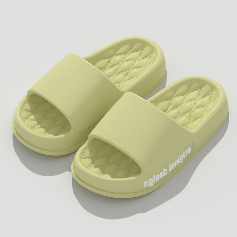 Cross-border Explosive Nordic Simple Style Sandals and Slippers for Women's Household Summer Couple's Room Soft Thick Bottom Slip-on Slip-on Slippers