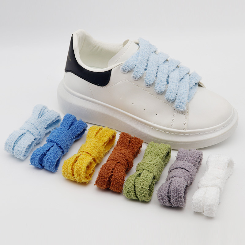 Cullokin shoelace single plush widened 1.5cm flat air force one aj mcqueen shoes high quality shoelace