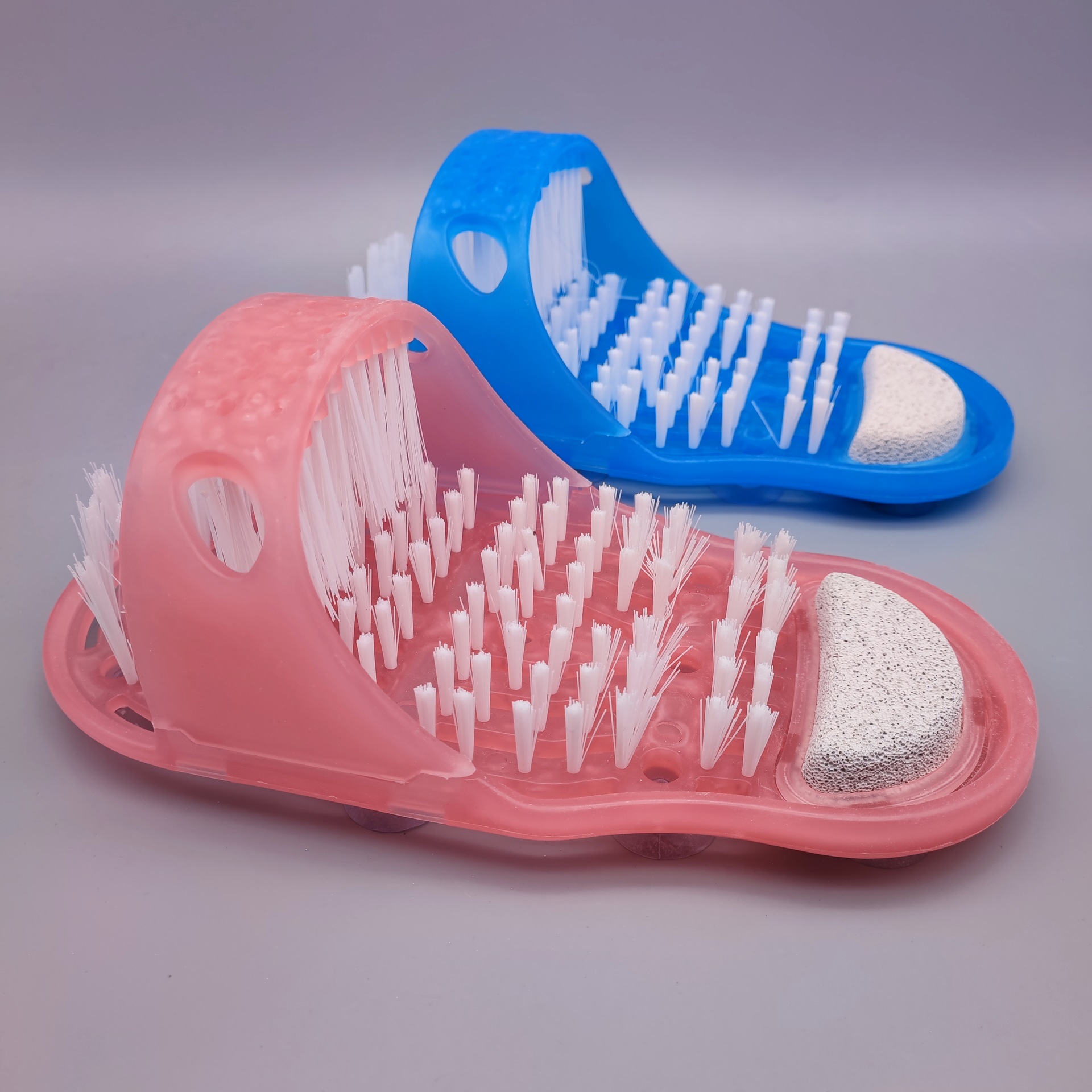 Cross-border lazy foot brush bathroom foot massage volcanic stone round foot stone bath slippers brush foot rub wholesale