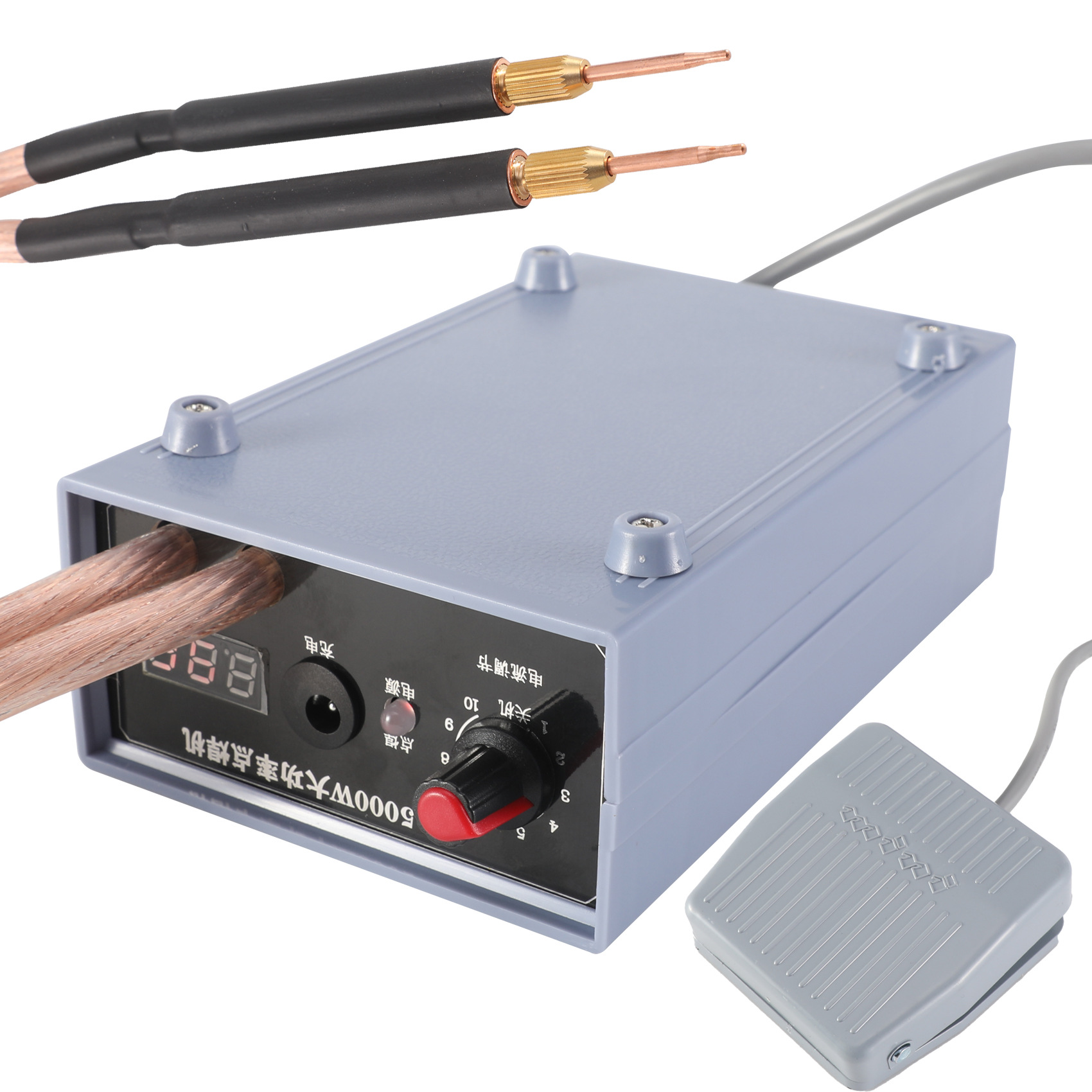 220V Spot welding machine household 18650 battery spot welding machine pedal Portable 5000W high power