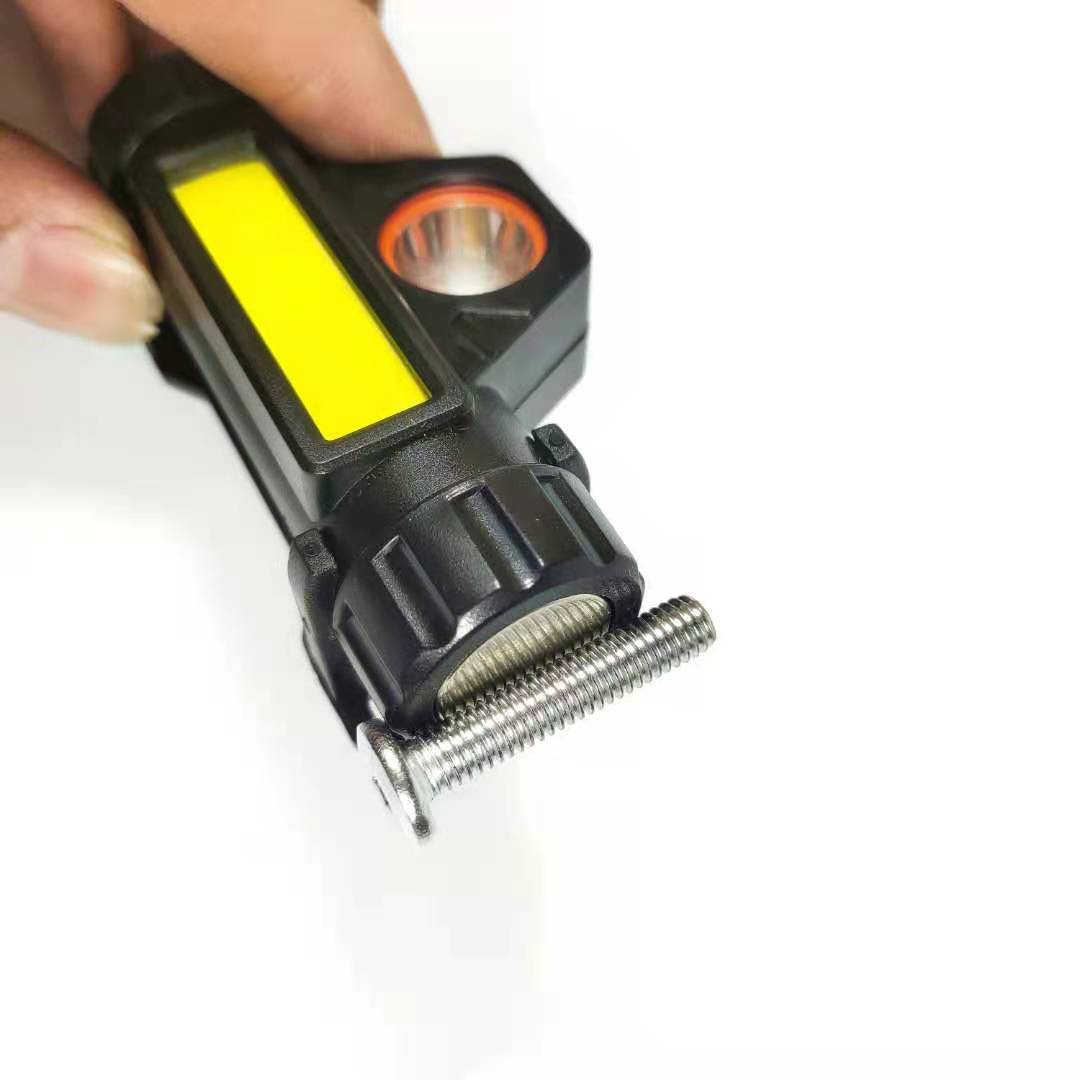 Cross-border strong light headlight COB light source with magnet tool lamp USB rechargeable headlight outdoor flashlight wholesale