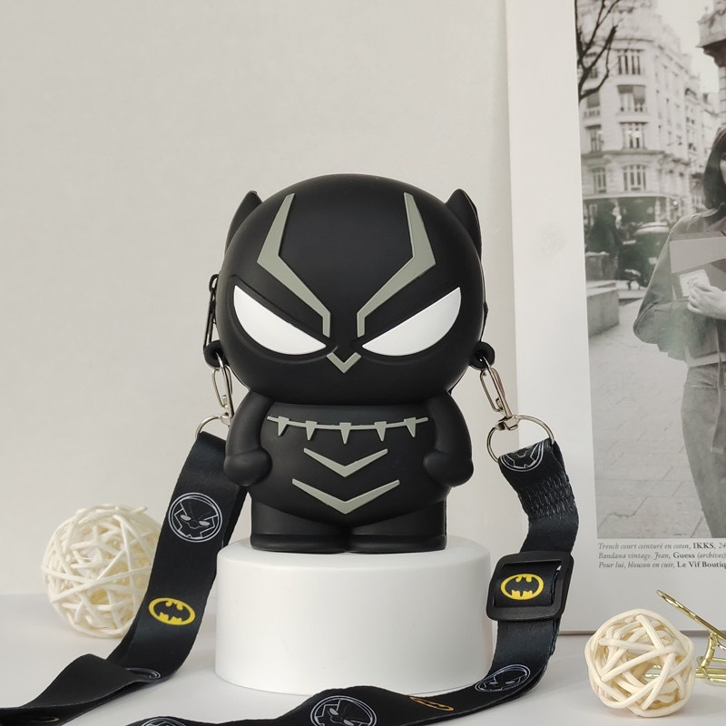 Cross-border Source Marvel Spider-Man Children's Silicone Coin Purse Fashion Children's Bag Cute Crossbody Bag Iron Man