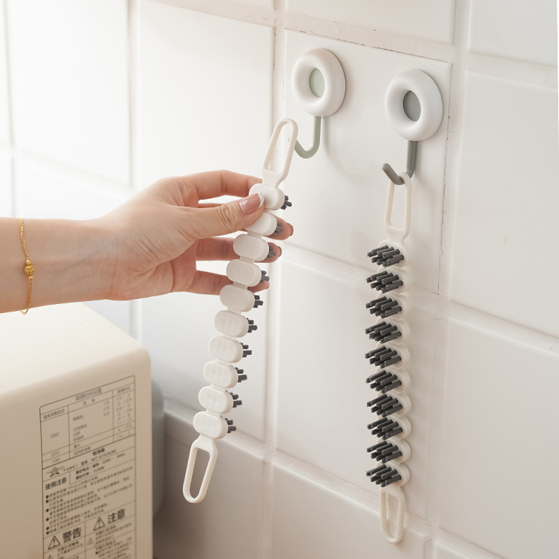 Wholesale New flexible gap brush bathroom brush faucet brush multifunctional gap soft brush kitchen cleaning brush