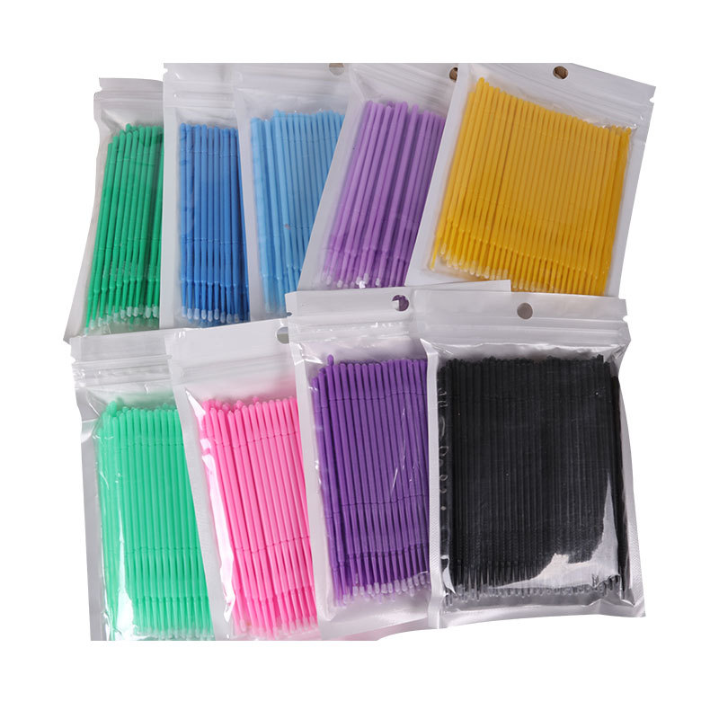 Eyelash Grafting Eyelash Cotton Swab Cotton Stick Bag 100 Tattoo Tools Disposable Cotton Stick