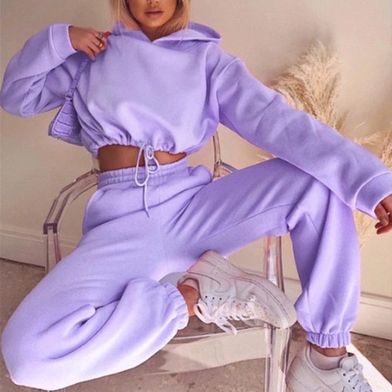 9691#2024 Autumn and Winter Best Selling Amazon ebay New Fashion Long Sleeve Sports Leisure suit Two-Piece Set for Women