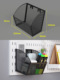 Small diagonal basket Black