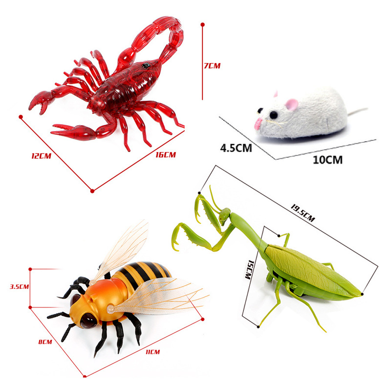現実的な赤外線電気リモコンおもちゃ誘導マウスクモヘビいたずらジョークおもちゃ面白いギャグギフト|undefined