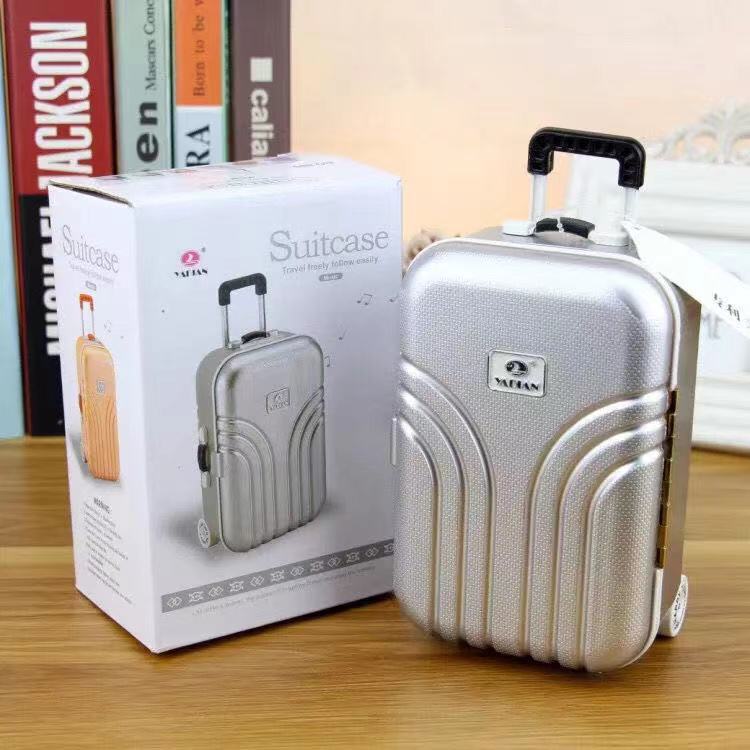 DIY Handmade Jewelry Storage Box Suitcase Piggy Bank Trunk Shape Piggy Bank Trolley Case Piggy Bank