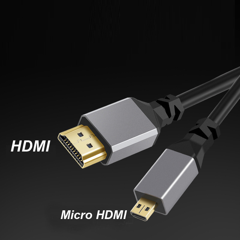 HDMI 2.0 4k 高解像度ケーブル ミニ マイクロ HDMI - オス - オス スプリング拡張ケーブル|undefined