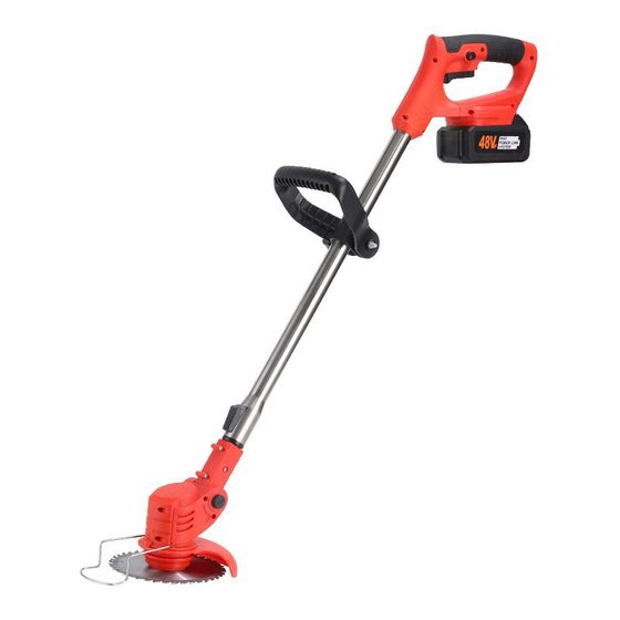 Electric lawn mower lithium battery lawn mower small household garden lawn mower rechargeable lawn trimmer lawn mower
