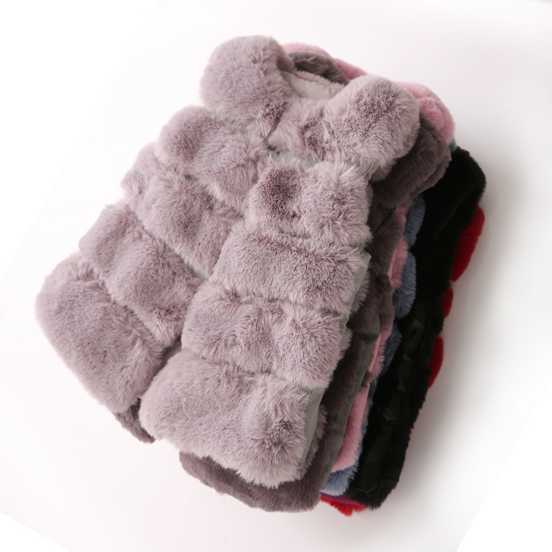 2021 foreign trade cross-border boys and girls baby children wool sweater thick wool coat vest