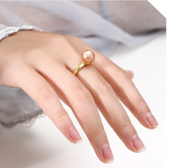 Bague en argent S925 tête de garniture vide avec aiguille support de bague en argent multi-pierres pour hommes et femmes support de bague support de bague en perles rondes en cire d'abeille DIY_voghion.com