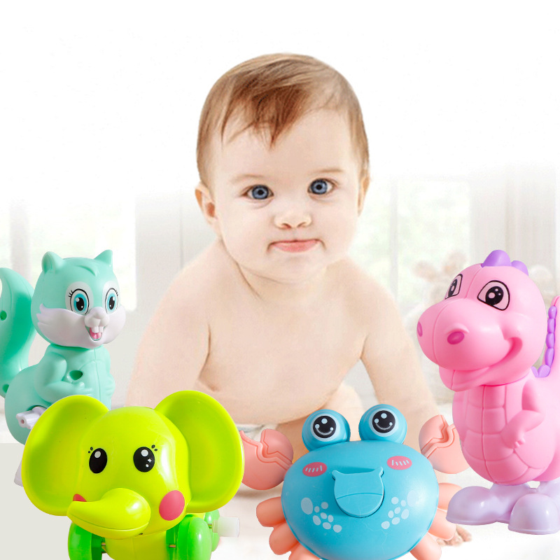 Coil Toy Dinosaur Giraffe Car Piglet Octopus Panda Animal Chain Running and Jumping Baby Toy for Kids