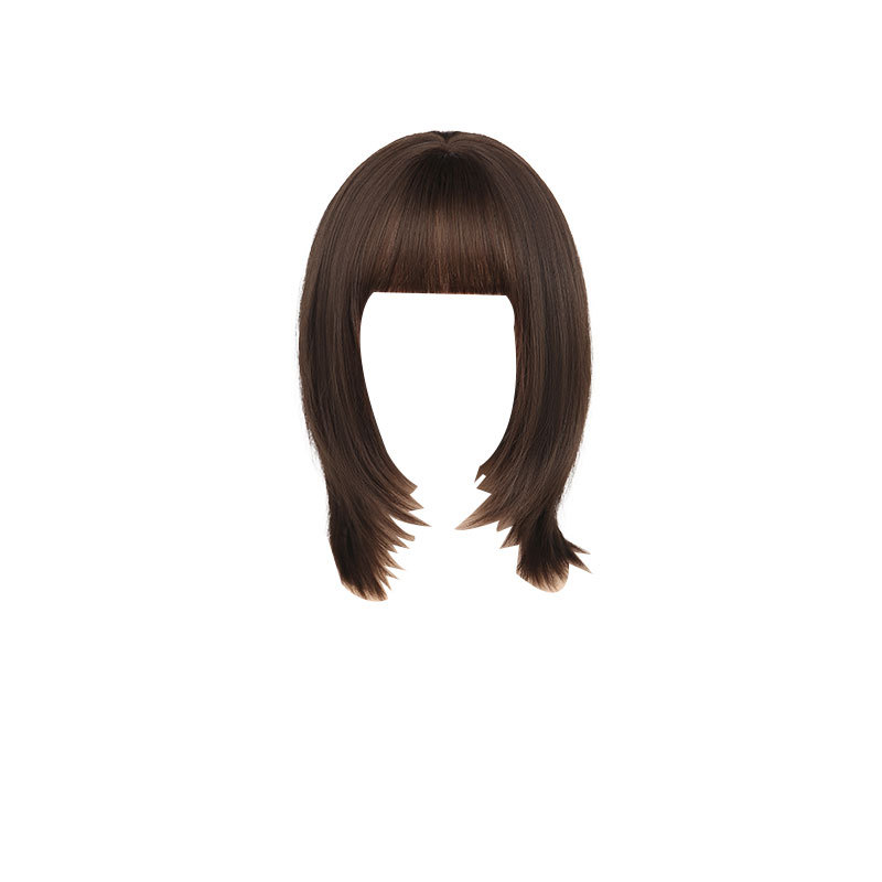 2023 new arrival new wave head artificial human hair collarbone short hair lightweight natural age-reducing wig full head cover