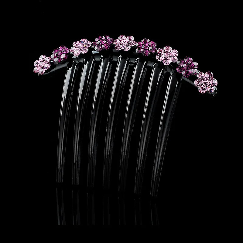 South Korea hair accessories rhinestone hair comb non-slip hairpin hairpin headdress clip top clip for mother accessories comb hair curler